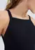 Regata Feminina Decote Reto Em Ribana - Preto na internet