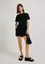 Blusa Feminina Manga Curta Super Cotton - Preto - Keylla Closet