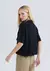 Blusa Feminina Manga Curta Em Ribana - Preto - comprar online