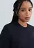 Blusa Feminina Manga Curta Em Malha Interlock - Preto - comprar online