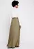 Saia Midi Ampla Em Viscose - Verde - comprar online