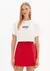 Blusa T-shirt Cropped Com Estampa Frontal