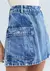 Shorts Saia Jeans Cargo Cintura Média - Azul - comprar online