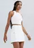 Shorts Saia Feminino Cargo Em Sarja - Off white - Keylla Closet