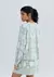 Blusa Feminina Manga Longa Estampada Em Viscolinho -VERDE - Keylla Closet