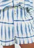 Shorts Feminino Estampado Em Viscolinho - Azul - comprar online