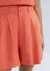 Shorts Feminino Em Alfaiataria Com Linho - Laranja na internet