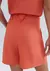 Shorts Feminino Em Alfaiataria Com Linho - Laranja - Keylla Closet