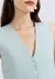 Colete Cropped Feminino Em Tricô Leve - azul