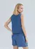 Colete Jeans Feminino - Azul - comprar online