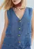 Colete Jeans Feminino - Azul