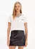Blusa T-shirt Cropped Manga Curta Gola Polo