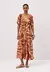 Vestido Midi com Maria Estampado Yucca na internet