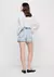 Shorts Jeans Reto Cintura Alta - Azul - comprar online