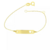 Pulseira Chapinha Coração Vazado Ouro 18k - comprar online