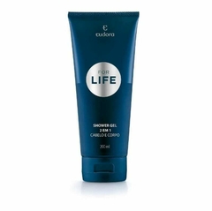 Shower Gel 2 em 1 Cabelo e Corpo Eudora For Life, 200ml