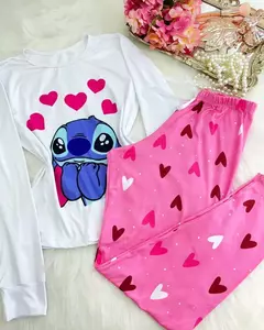 Pijama Inverno Stitch Coração