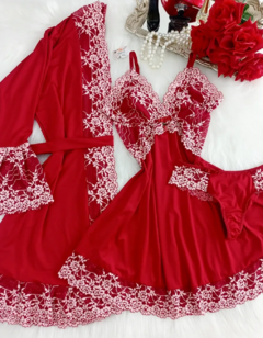 Kit Camisola Luxo com Calcinha Tanga