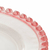 ￼Prato para Sobremesa Lyor Coração Borda de Cristal Rosa - comprar online