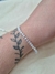 Pulseira com Zirconia navete Folheada a Prata - comprar online