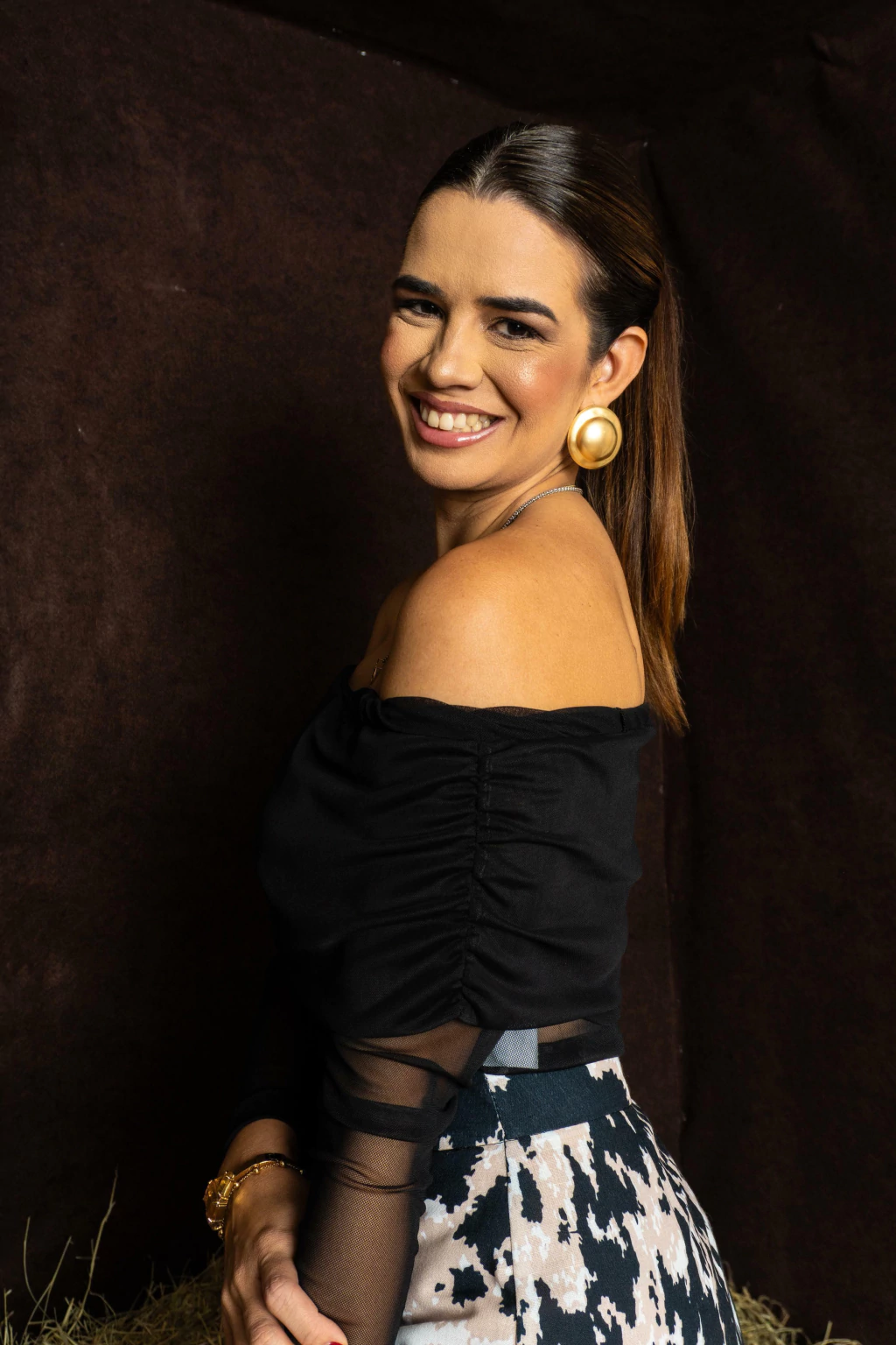 Blusa tule ombro