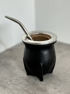 Mate camionero de algarrobo forrado