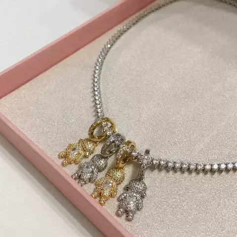 Pingente Cravejado Mel e José - comprar online