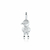 Pingente Slim Cravejado RB - comprar online