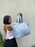 Cartera Tote Tela Símil Puffer Trendy - tienda online