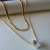 Colar Duplo Banhado a Ouro 18k - comprar online