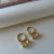 Argolinha Bolinhas Folheada a Ouro 18K