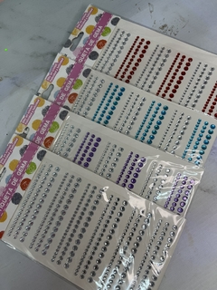 5 planchas strass 3 tamaños