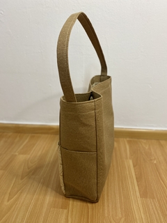 Maxi Tote Bag Tico-Tico Camel - paloazul.bb