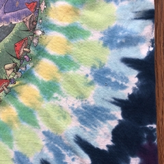 (XXL) 2000 Liquid Blue Mushrooms Tie Dye Vintage Tee - loja online