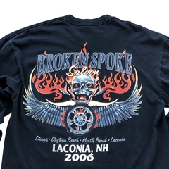 (XL) Y2K Broken Spoke Saloon Vintage Biker Longsleeve Tee