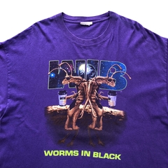 (XL) 90s Men In Black - Worms In Black - Vintage shirt