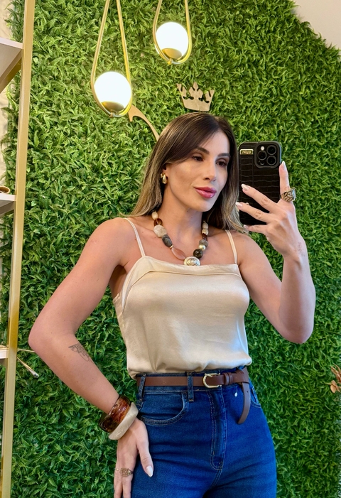 BLUSA ACETINADA DISPLICENT - comprar online