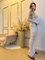 Vestido com transparência- cor cinza - Marina Mendes