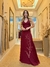 Vestido longo com bordado