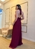 Vestido longo com bordado - comprar online