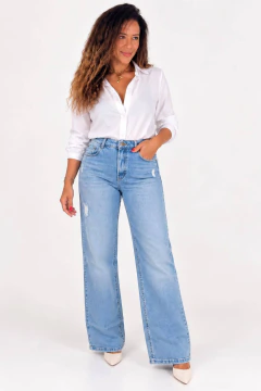 Calça Wide Jeans Dai