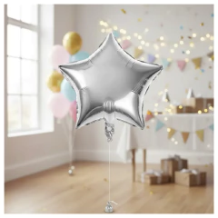 Globo metalizado estrella - 25 cm - tienda online