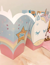 Cajita Pochoclera con forma - Unicornio