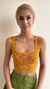 Top Faixa Tricot onca