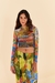 Blusa Cropped em tule Verde amor Farm - comprar online