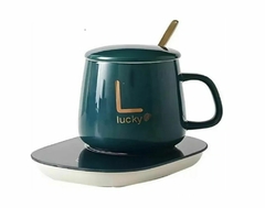 TAZA CON BASE CALENTADDOR