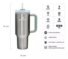 Quencher Stanley ACERO 1.18 L - Ideas más Bonitas