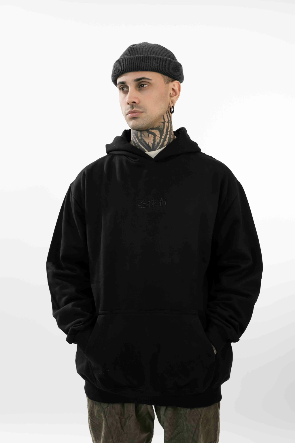 Buzo Canguro ave negro