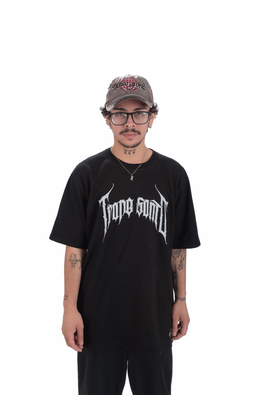 Remera Reyes Oversize Negra