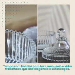 Kit 50 Bomboniere Mini Potiche De Vidro Doce Lembrancinha Branco